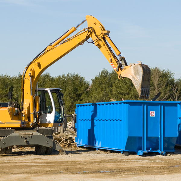 what are the rental fees for a residential dumpster in Mount Bethel